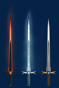 Colored weapon examples